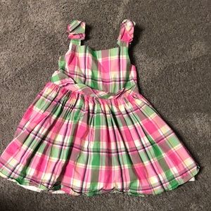 Plaid Janie and Jack Dress size 2T - like new